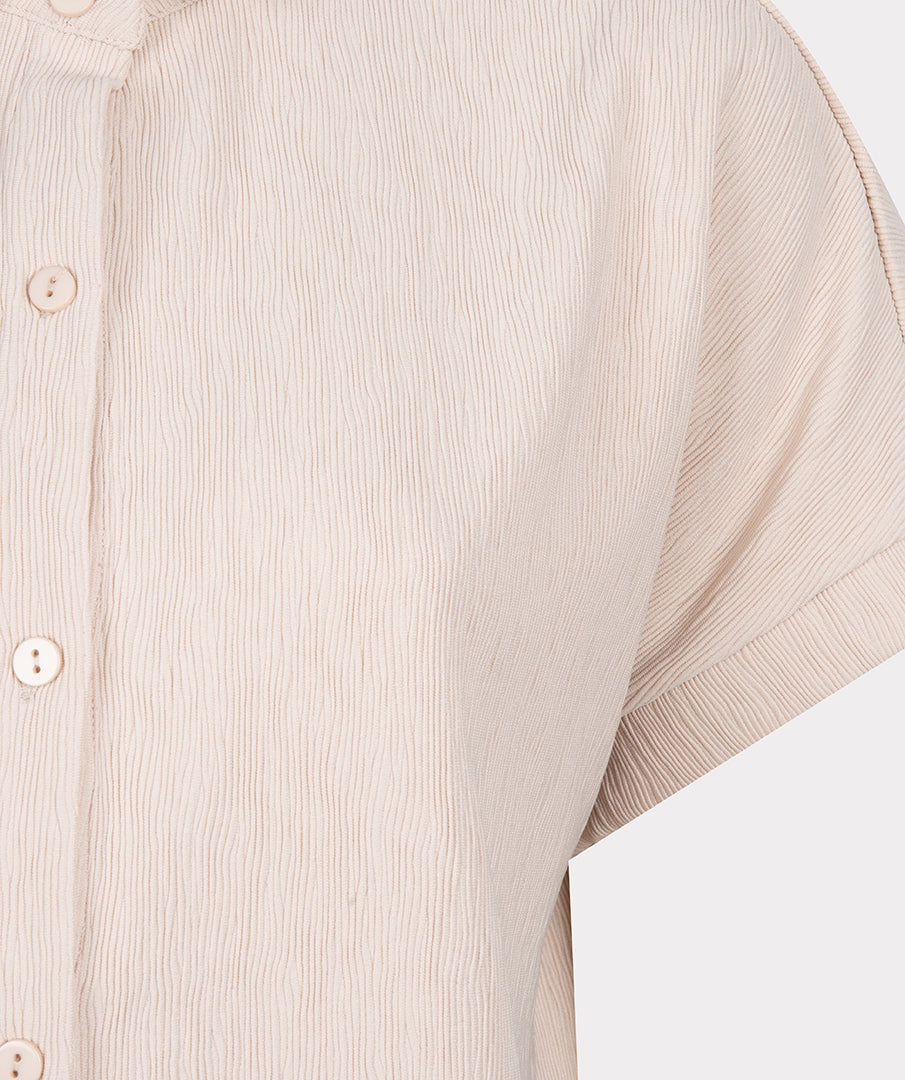 Esqualo Blouse Fancy Crinkle light sand SP25.30016
