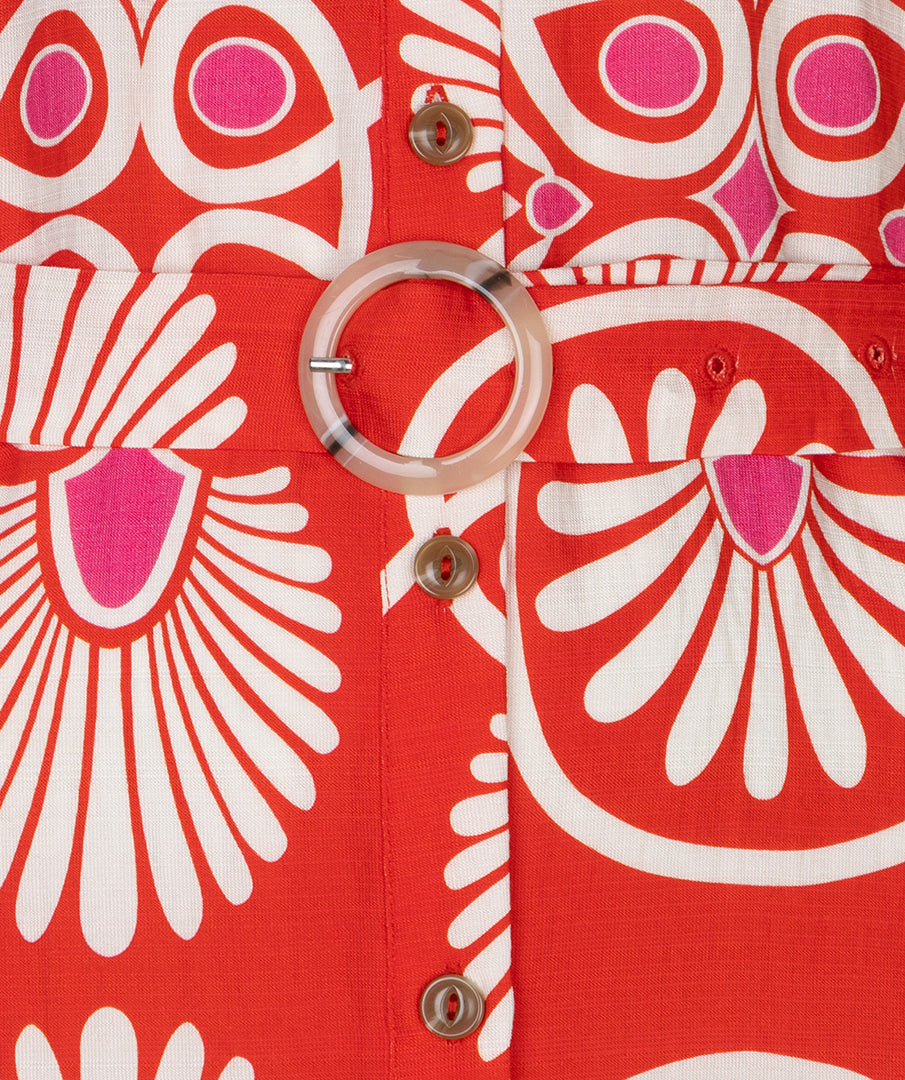 Esqualo Doorknoop Jurk Heartfelt HS26.10202 print