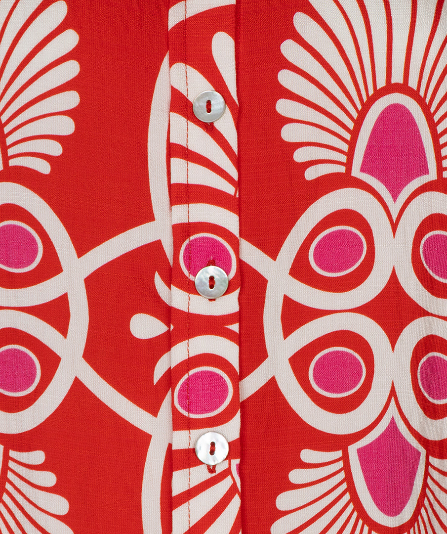 Esqualo Blouse Ronde Hals Heartfelt HS26.10203 print