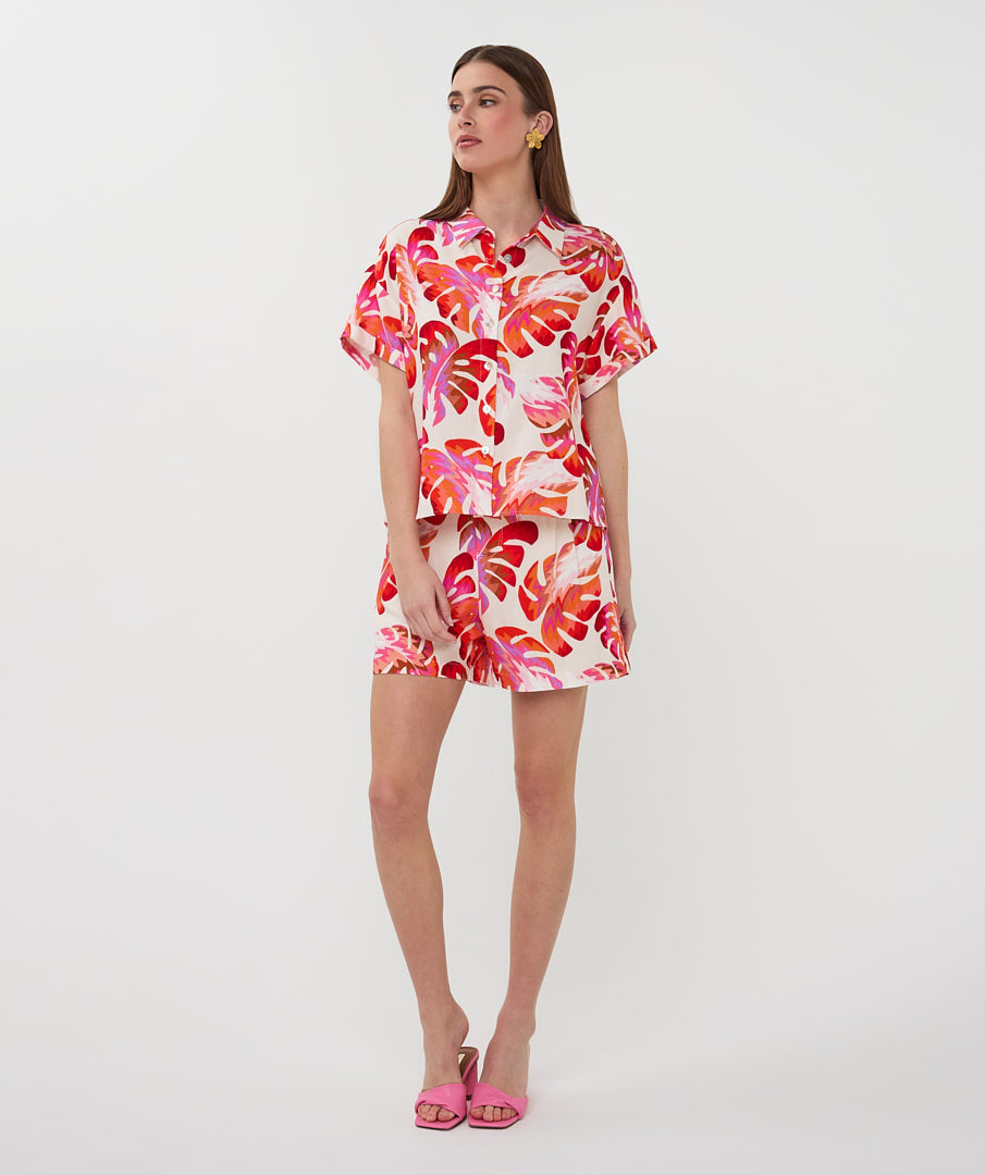Esqualo Blouse Short Sleeve Wonders HS26.10207 print