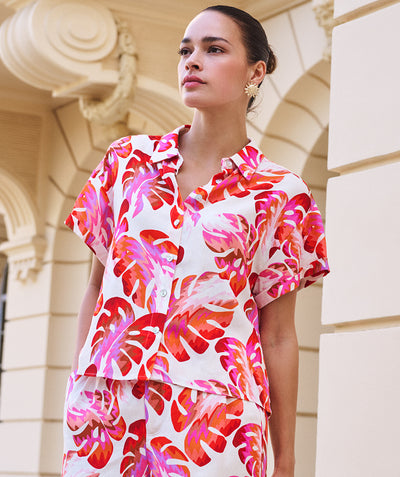 Esqualo Blouse Short Sleeve Wonders HS26.10207 print