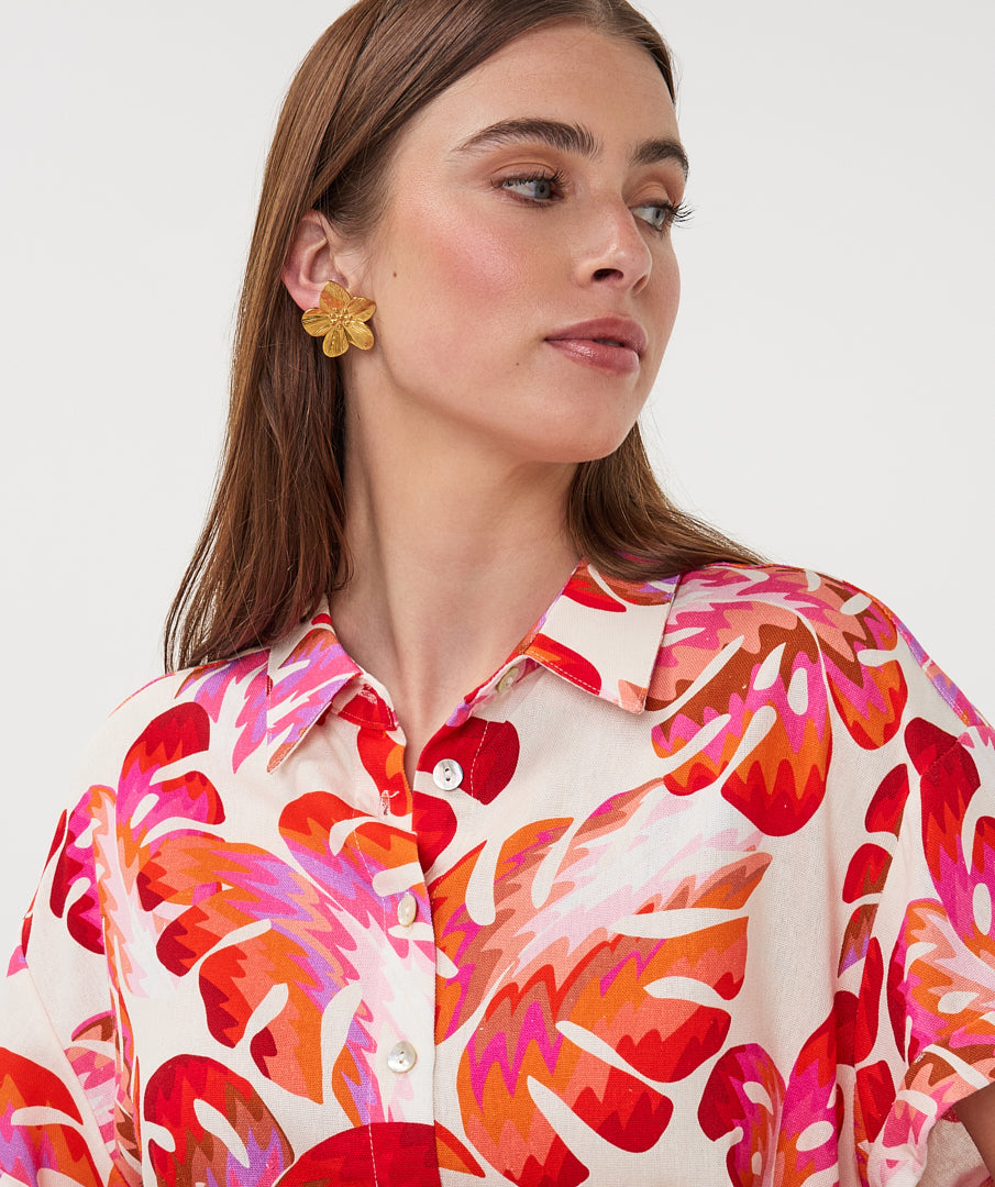 Esqualo Blouse Short Sleeve Wonders HS26.10207 print