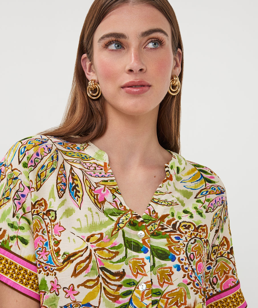 Esqualo Blouse HS26.14204 jungle print
