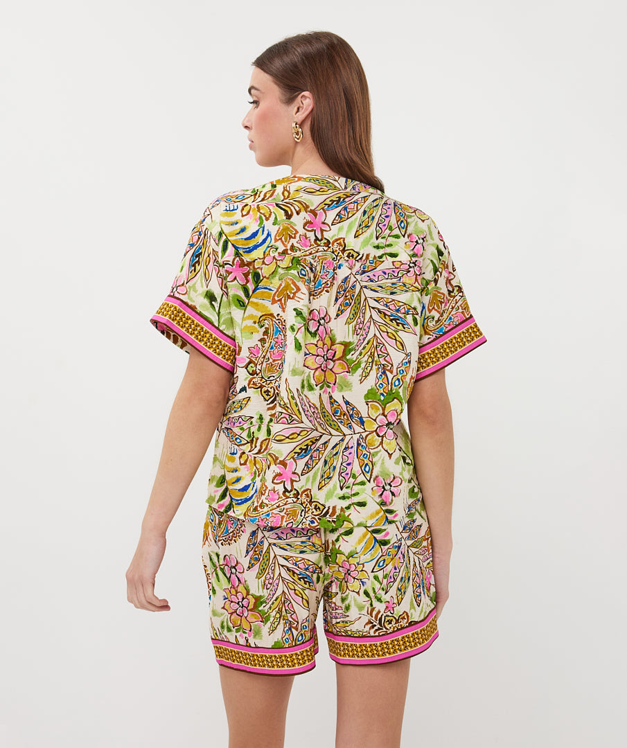 Esqualo Blouse HS26.14204 jungle print