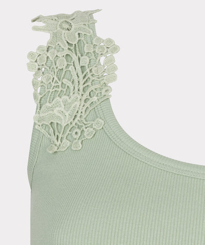 Esqualo Mouwloze Top HS26.30211 soft green