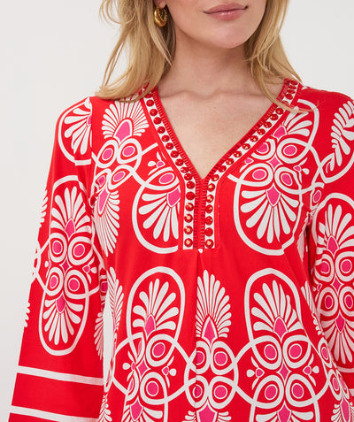 Esqualo Jurk Heartfelt HS26.30217 rood
