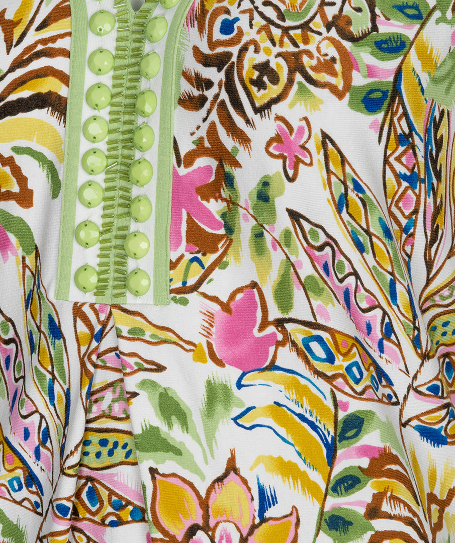 Esqualo Mouwloze Jurk HS26.30223 jungle print