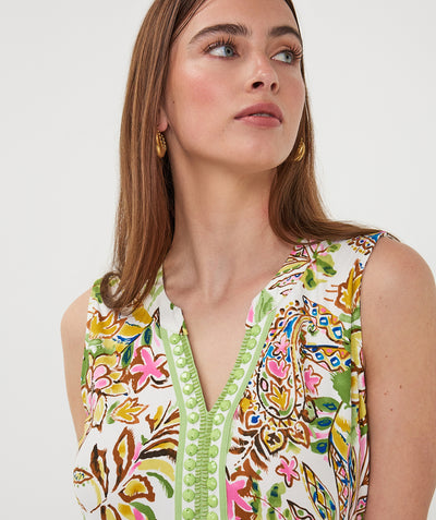 Esqualo Mouwloze Jurk HS26.30223 jungle print