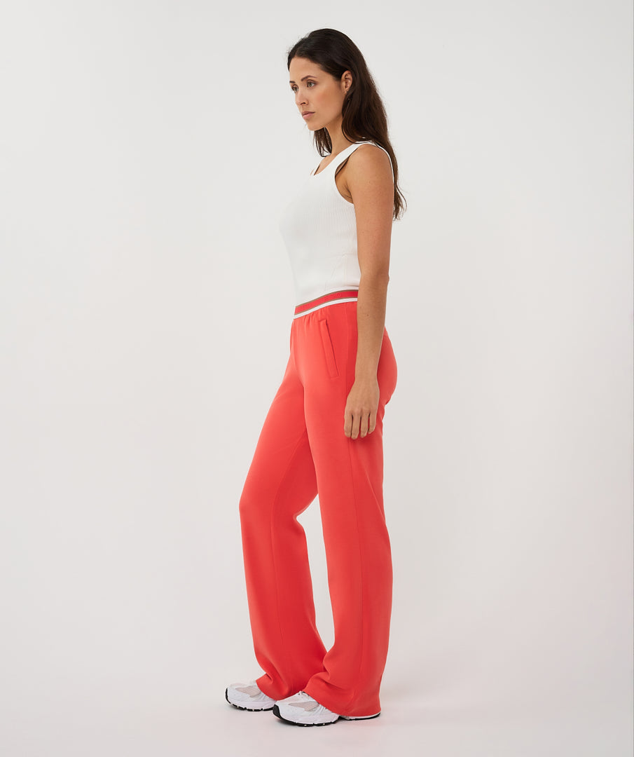 Esqualo Broek Fancy WB Wide SP26.05003 chili red