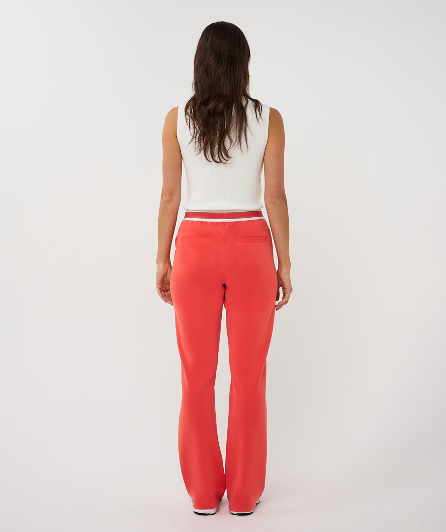 Esqualo Broek Fancy WB Wide SP26.05003 chili red