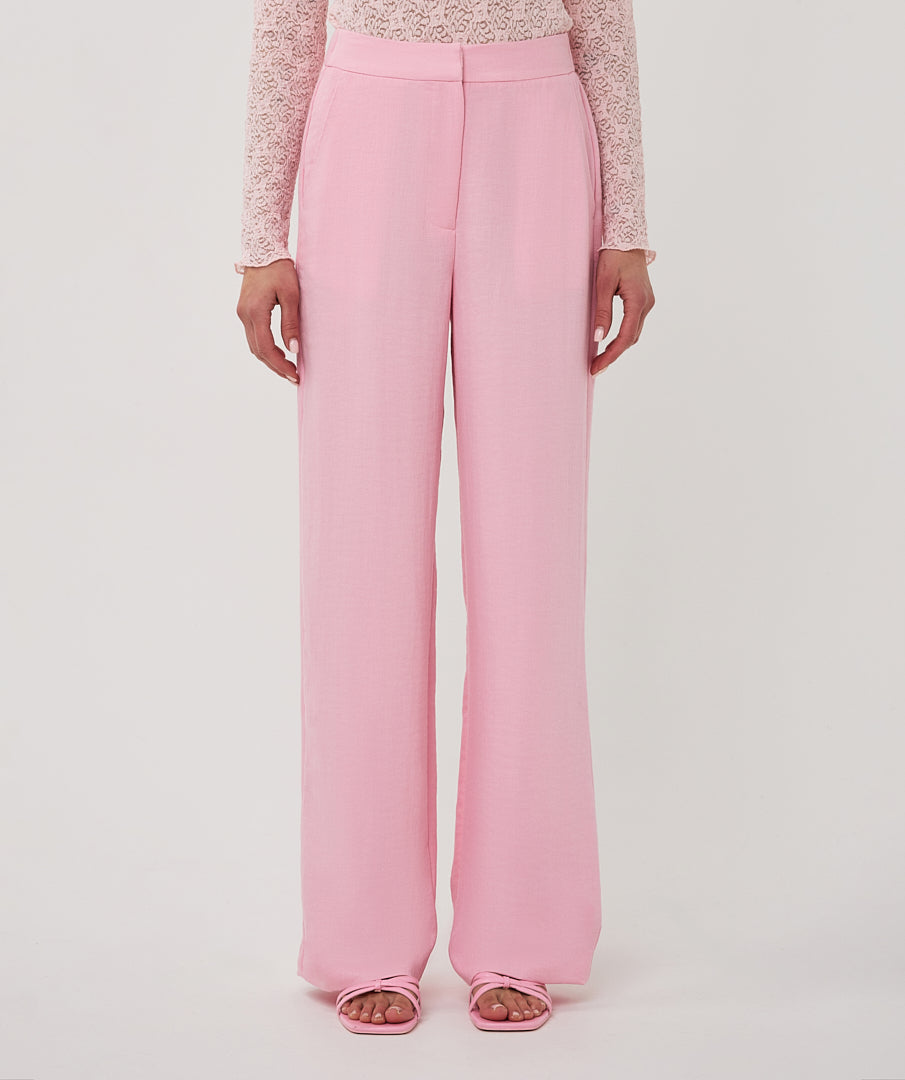 Esqualo Twill Wide Broek SP26.10048 romance rose
