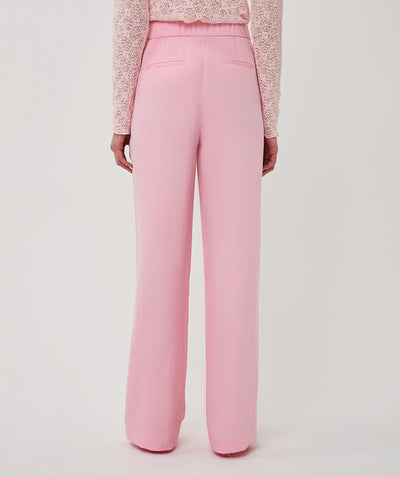 Esqualo Twill Wide Broek SP26.10048 romance rose