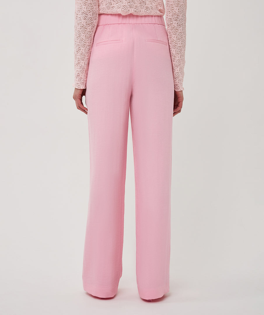 Esqualo Twill Wide Broek SP26.10048 romance rose