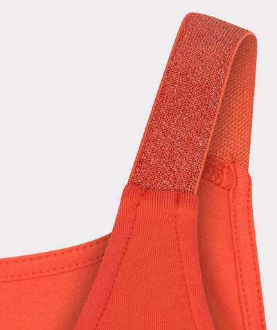 Esqualo Top Singlet Lurex Straps SP26.30010 chili red