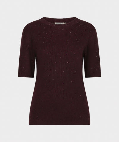 Esqualo Sleeveless Sweater F26.02539 merlot