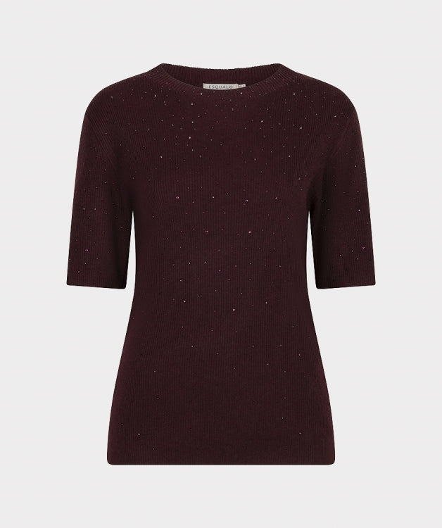 Esqualo Sleeveless Sweater F26.02539 merlot