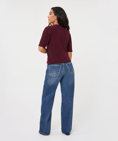 Esqualo Sleeveless Sweater F26.02539 merlot