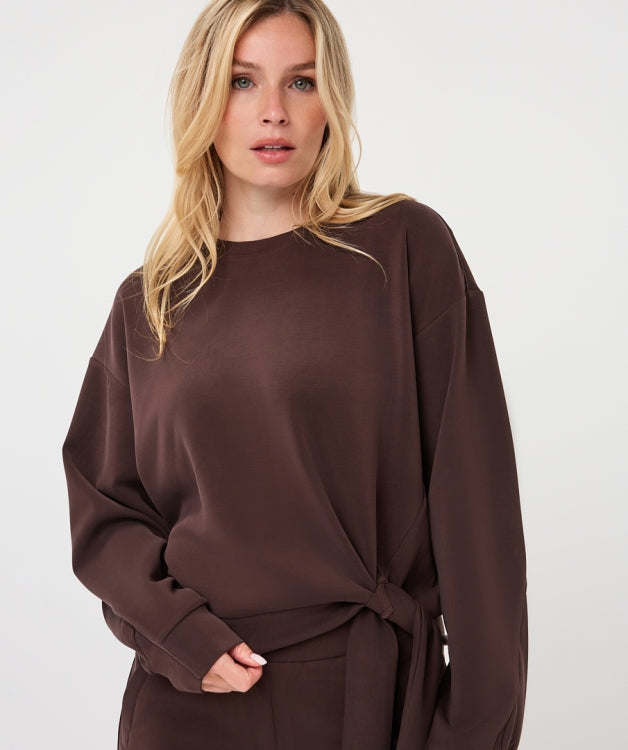 Esqualo Knot Sweater F26.05502 cacao