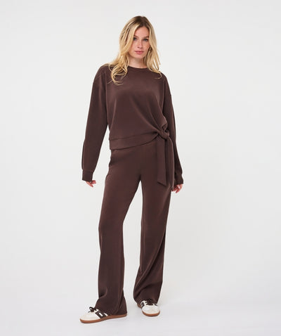Esqualo Knot Sweater F26.05502 cacao