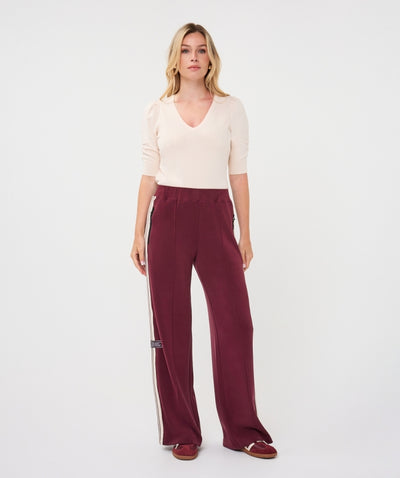 Esqualo Tape Broek F26.05506 merlot