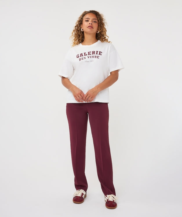 Esqualo T-Shirt Galerie F26.05525 offwhite/merlot