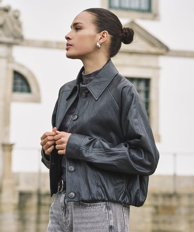 Esqualo Balloon Jacket F26.11503 dark grey