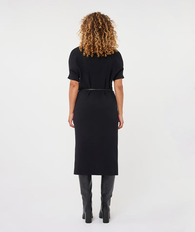 Esqualo Long Dress Knit zwart  F26.18515