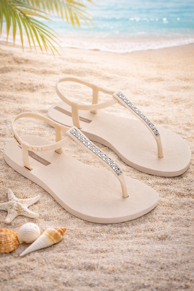 Ipanema Class Chic Slippers beige crystal