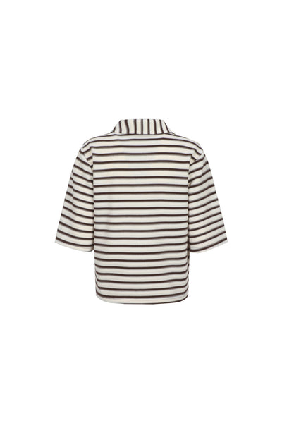 Fluresk Clyde Top offwhite/dark chocolate
