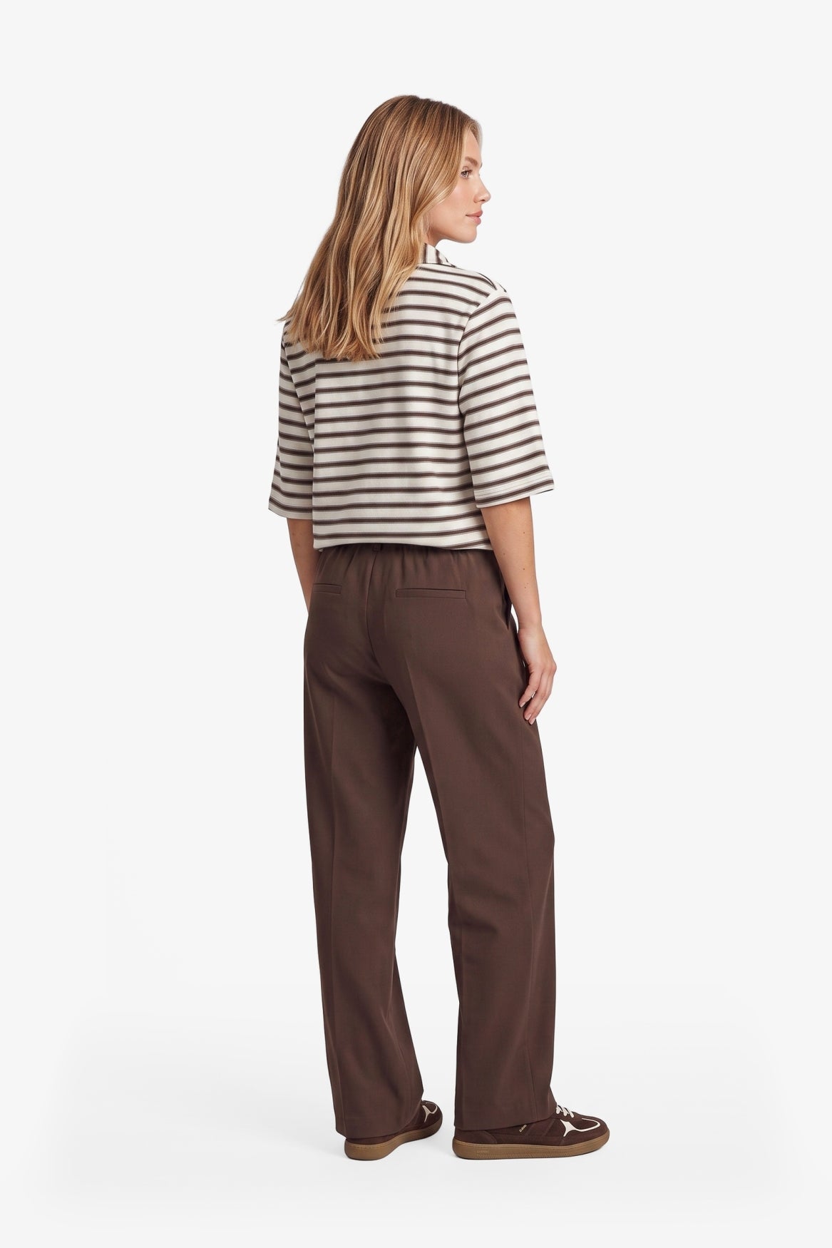 Fluresk Clyde Top offwhite/dark chocolate