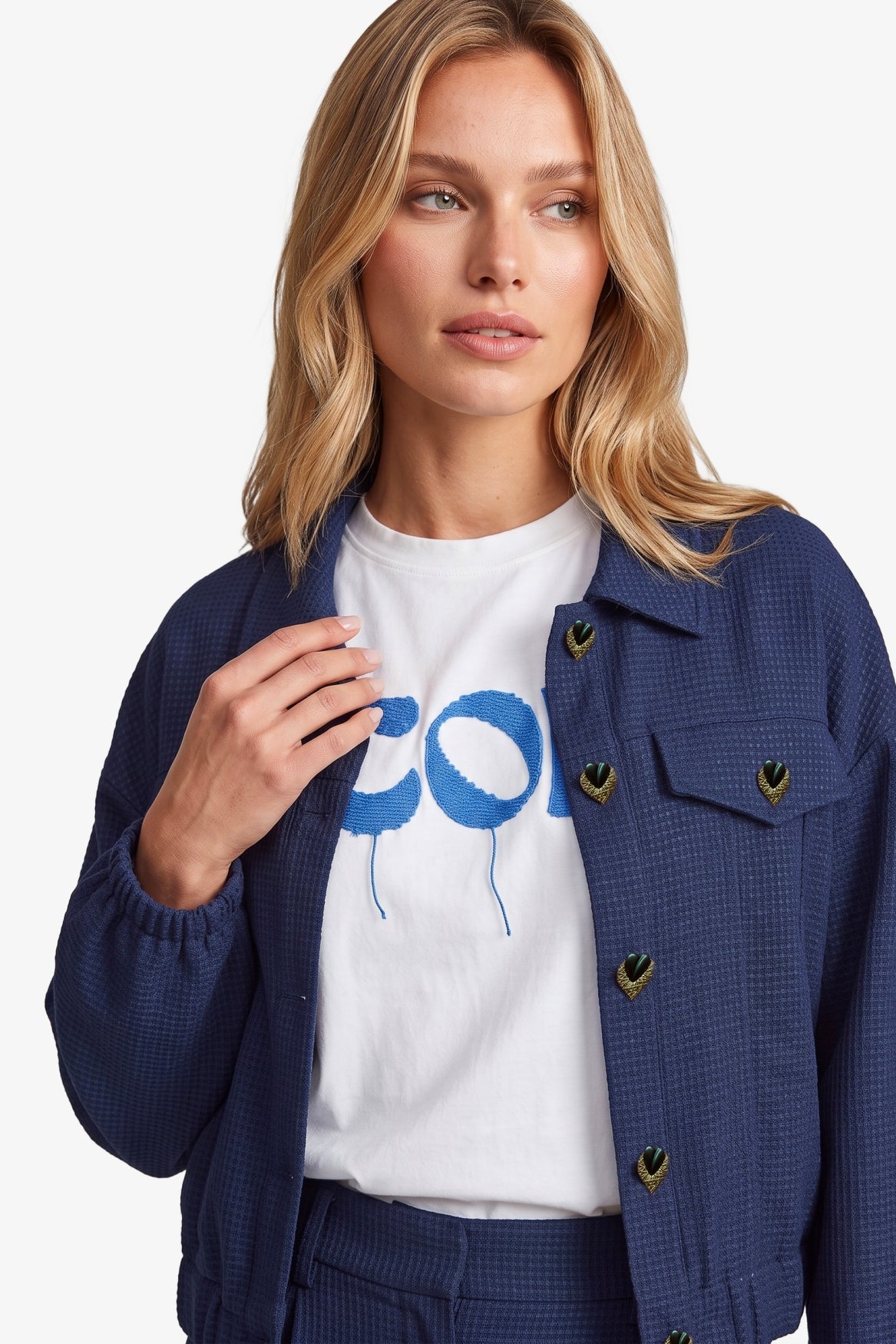 Fluresk Arlene Jacket navy blue
