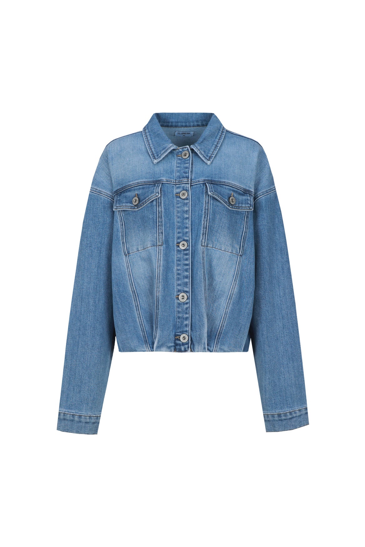 Fluresk Mena Jacket denim mid blue