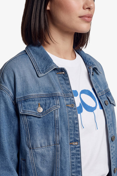 Fluresk Mena Jacket denim mid blue