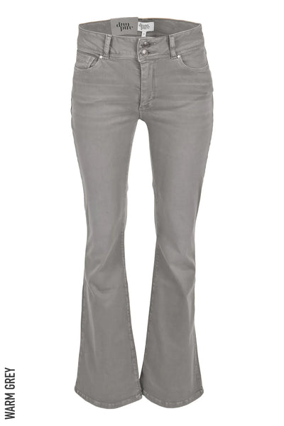 DNM Pure jeans Flynn Flap L34 spijker Broek warm grey