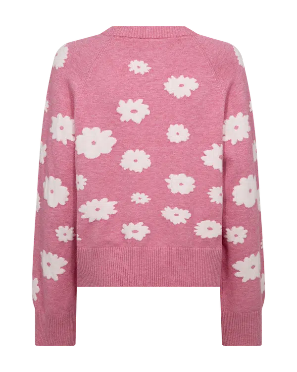 Freequent Alpi Pullover wild orchid melange w. star off white