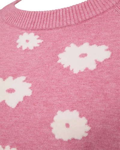 Freequent Alpi Pullover wild orchid melange w. star off white