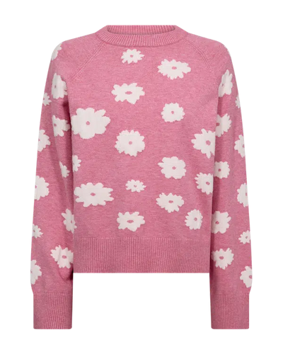 Freequent Alpi Pullover wild orchid melange w. star off white
