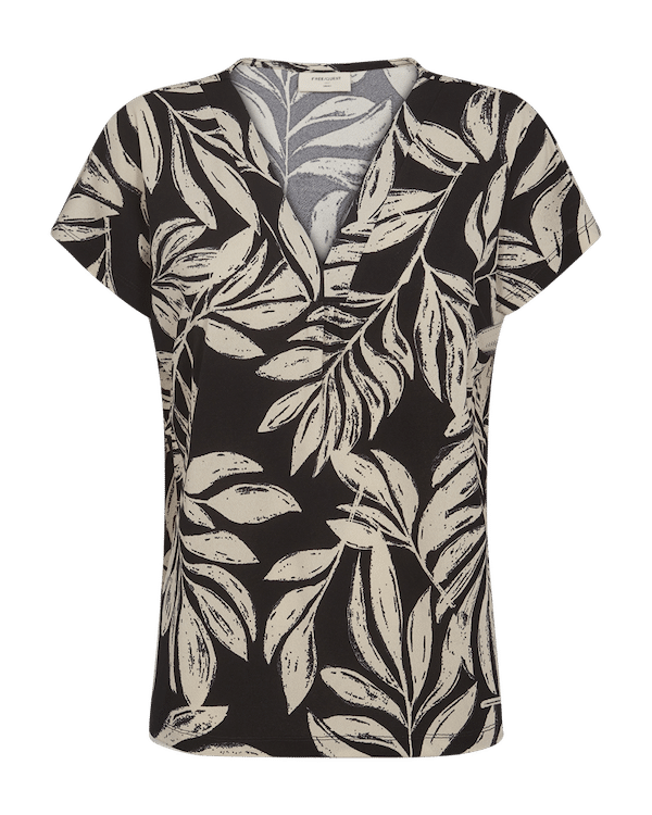 Freequent Floi Tee black w. moonbeam