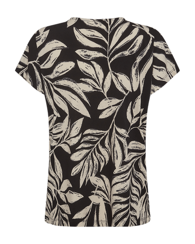 Freequent Floi Tee black w. moonbeam