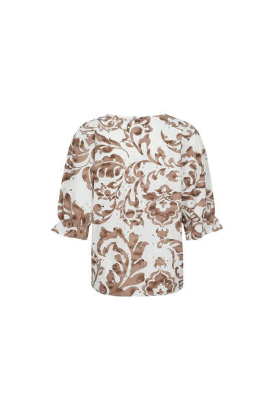 G-maxx Ophelia Top offwhite / walnut