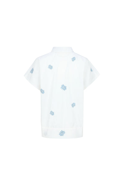 G-maxx Arlise Blouse offwhite / celestial blue