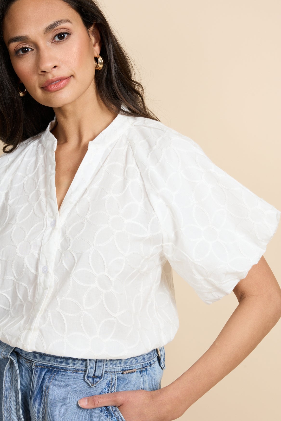 G-maxx Thalia Blouse offwhite