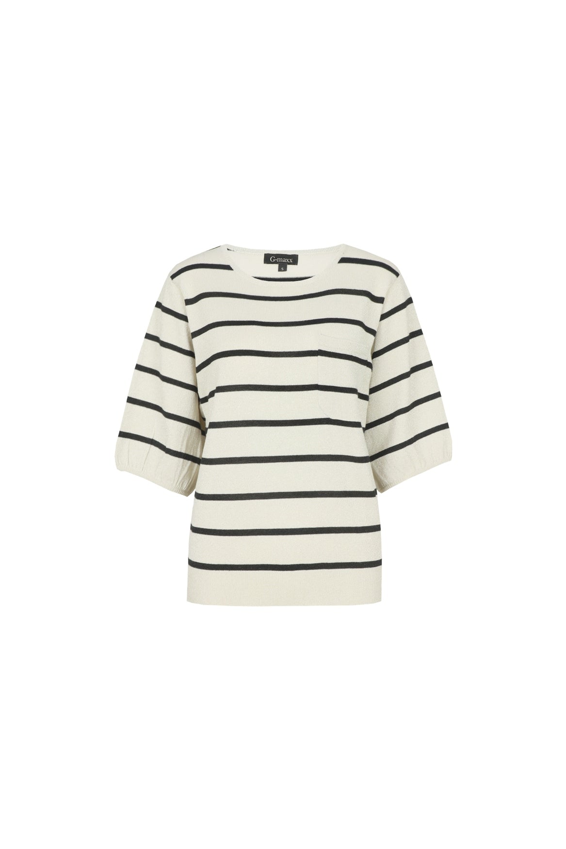 G-maxx Genoveva Knitting Top sand / black