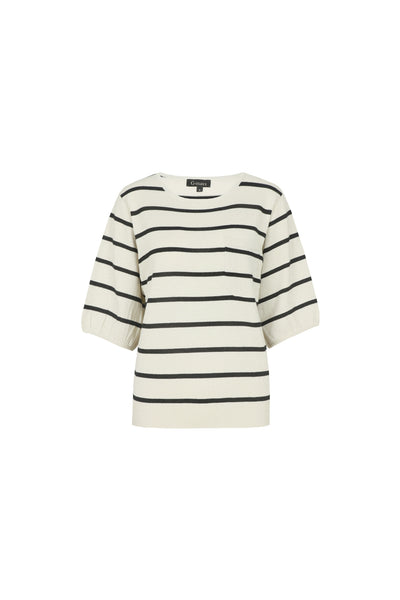 G-maxx Genoveva Knitting Top sand / black