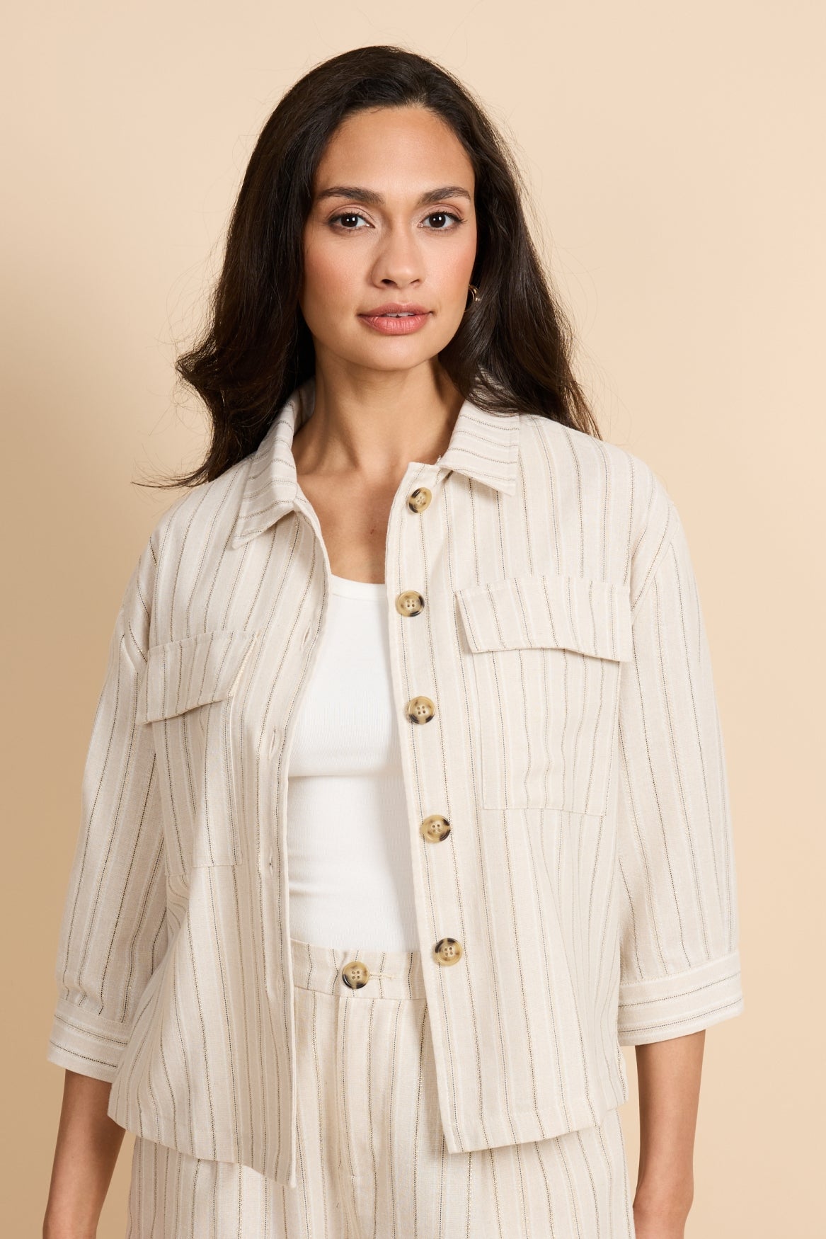 G-maxx Bellamy Blouse sand / offwhite