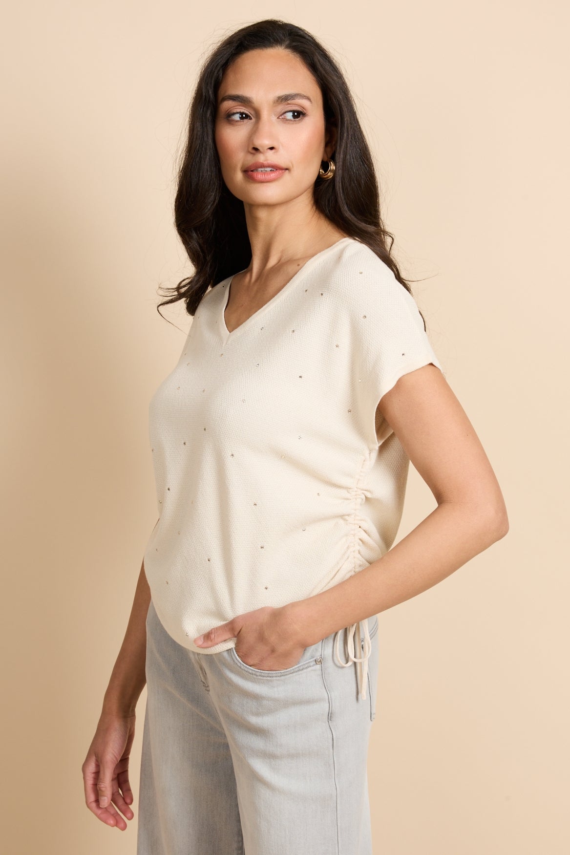 G-maxx Kiska Knitting Top sand