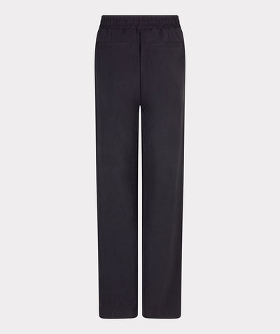 Esqualo Broek Wide Elastic Crinkle zwart HS25.10219
