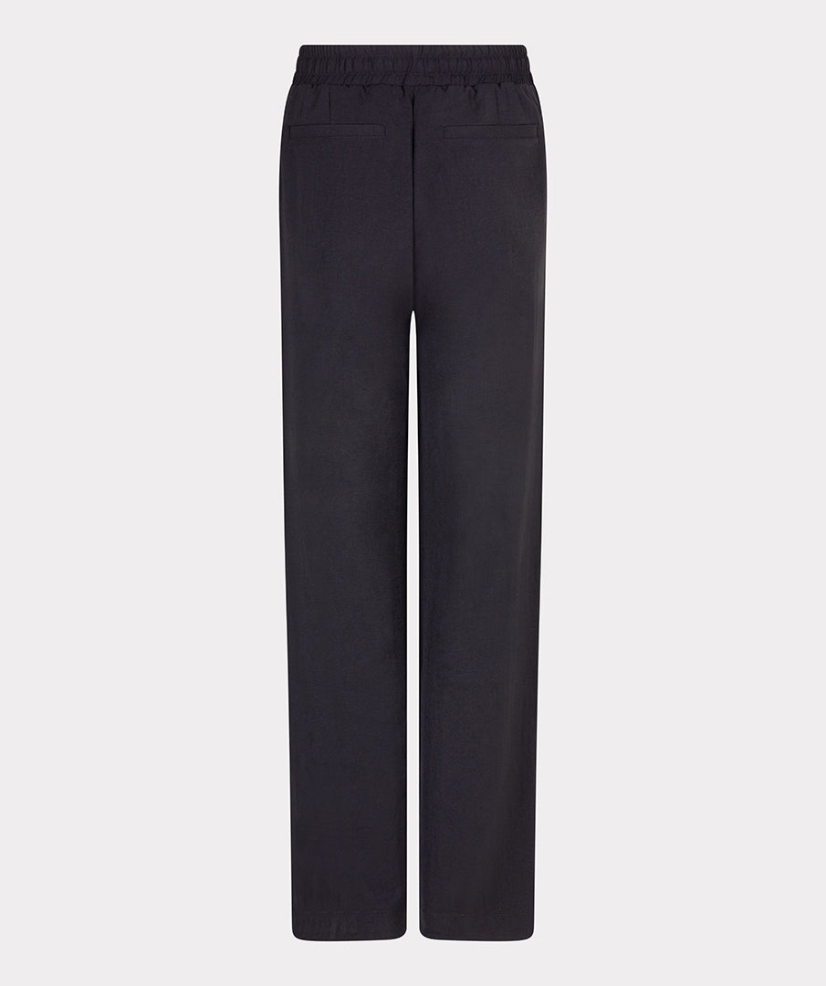 Esqualo Broek Wide Elastic Crinkle zwart HS25.10219