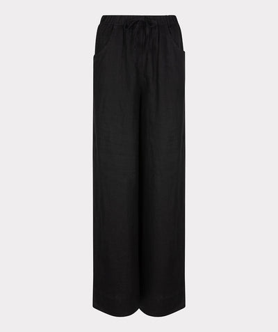 Esqualo Broek Linnen zwart HS25.28224