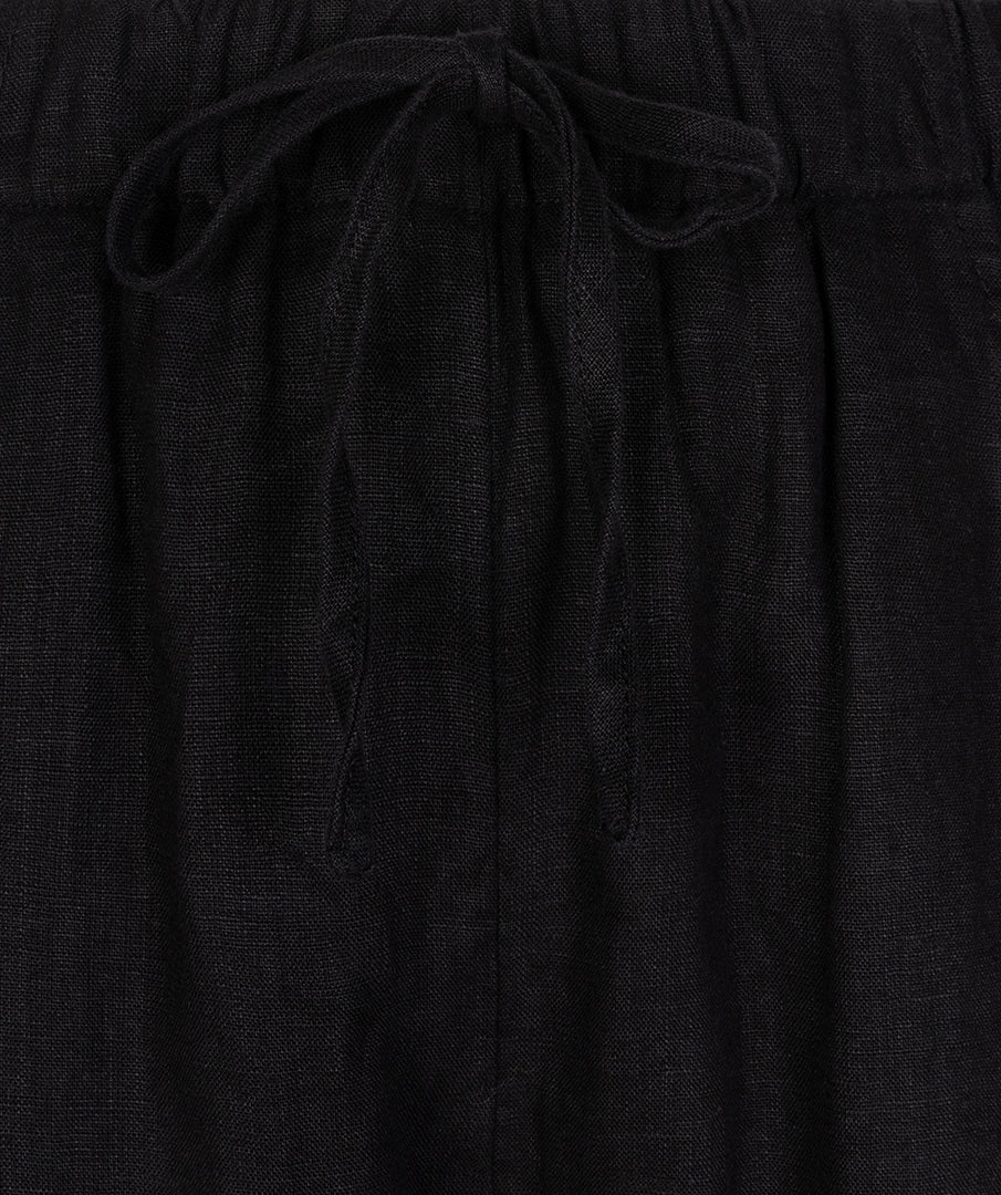 Esqualo Broek Linnen zwart HS25.28224